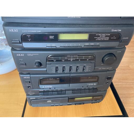 Chaîne Hi-Fi Akai AMP-42G - Occasion En état Fonctionnel - Son Vintage De Qualité