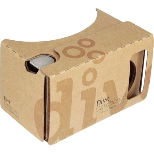 Meimieshop-Durovis Dive Cardboard 6-Marron-Lunettes De Réalité Virtuelle Vr Inspirées De Google Cardboard V2 Pour Les Smartphones Iphone Et Android Tels Que Samsung,Xiaomi,Huawei,Etc.(4,0 À 6,1 Pouces)