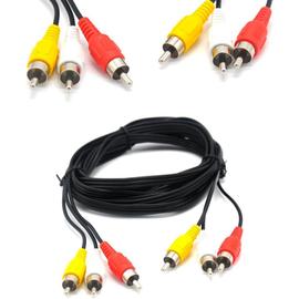 Câble de sortie audio vidéo AV Jack mâle 2,5 mm vers 3 RCA mâles 1,5 m :  : Électronique