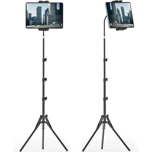 meimieshop-Support Pour Tablette,69"" Height Adjustable Trépied Pour Ipad,360° Rotating Trépied Pour TabletteWith Gooseneck,CompatibleWith Ipad Pro,Air,Mini And 4.7-13.5"" Tablettes