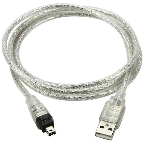 Cable USB AM vers 4P 1394 pour IEEE1394 FireWire Cable de camera USB vers 4P DV