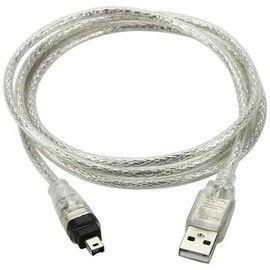 Adaptateur portatif Firewire IEEE 1394 6 broches femelle vers USB type A  mâle 