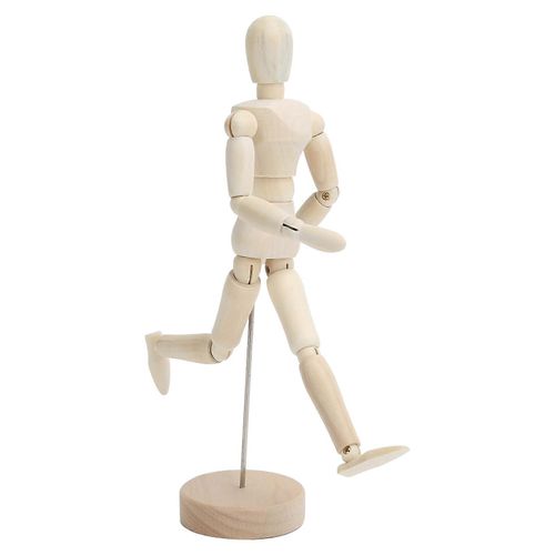 Mannequin en bois 21,7 cm de haut Artiste Mobile, Réglable, Dessin, Modèles Humains pour les ornements de la maison