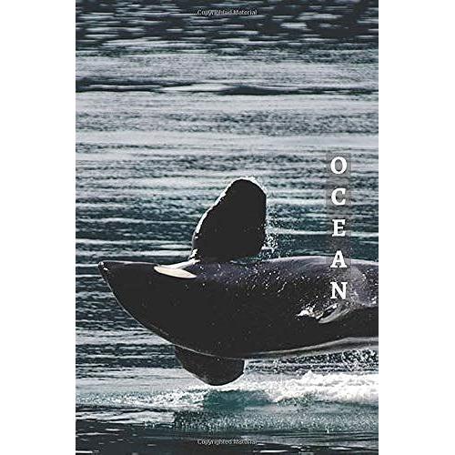 Ocean: 1/2 Picture 1/2 College Ruled White Interior Soft Cover 100 Pages 6x9 In