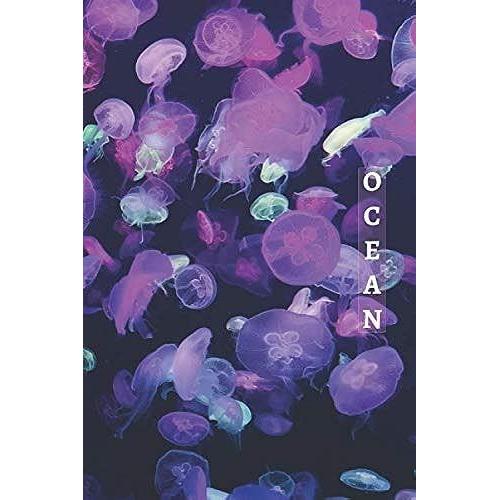 Ocean: 1/2 Picture 1/2 College Ruled White Interior Soft Cover 100 Pages 6x9 In