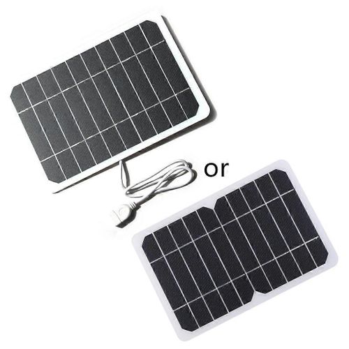 Panneau Solaire Portable 5w Port De Sortie Usb Panneau Extérieur Fexible Chargeur Batterie Solaire Utilisé Pour Téléphone Portable