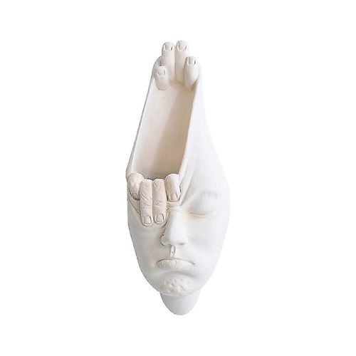 Personnage visage Jardinière murale Pot de fleurs d¿art abstrait nordique pour l¿intérieur et l¿extérieur -