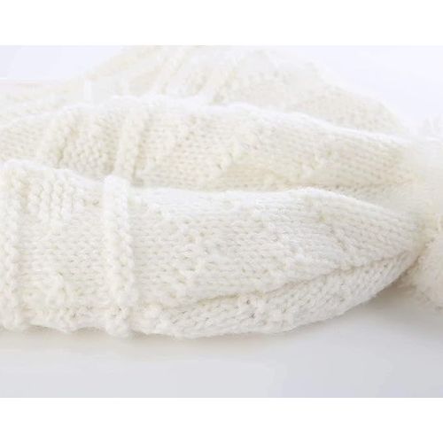 Diamond Wave Pattern Children's Hat Scarf Gloves Baby Winter Hat Warm Hat 3-Piece Set