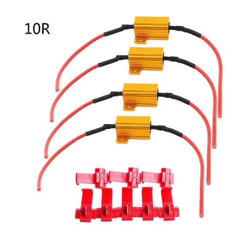4pcs/Set Led Résistance De Lumière De Voiture 25w 6/8/10/25 Résistances De Charge Pour Clignotant Lanterne Lampe De Plaque D¿Immatriculation Universel Auto Accessoires