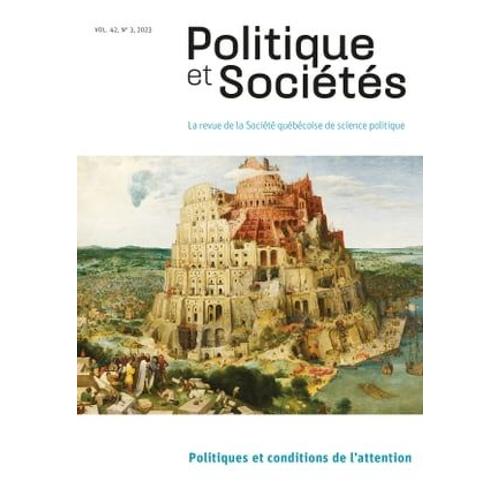 Politique Et Sociétés. Vol. 42 No. 3, 2023