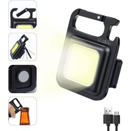 Acheter Mini lampe de poche LED multifonctionnelle, lampe de travail, lampe  de poche Portable, porte-clés, Rechargeable par USB, tire-bouchon pour  Camping en plein air