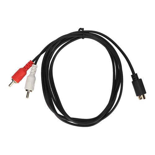 Câble 4 broches à 2 RCA 4 broches mâle vers 2RCA mâle Y Câble adaptateur pour lecteurs DVD Caméscopes Décodeurs Magnétoscopes 4.9ft