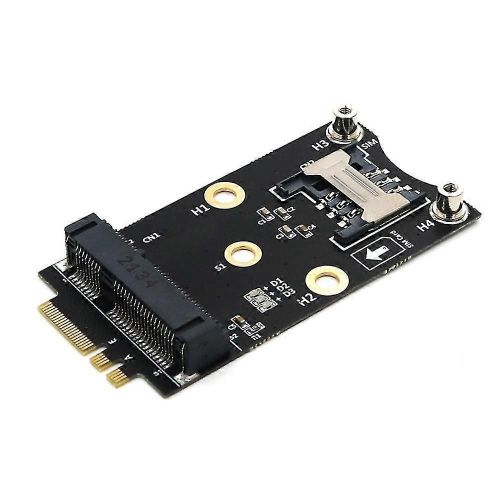Carte réseau sans fil Mini PCIE de l¿adaptateur Wifi M.2 vers la clé M2 NGFF A+E Rehausseur de carte Wifi avec carte SIM