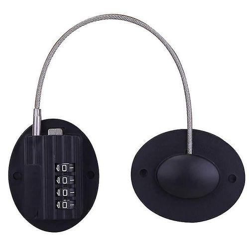 Verrouillage du réfrigérateur - Serrure de réfrigérateur à combinaison robuste (1pcs, noir)