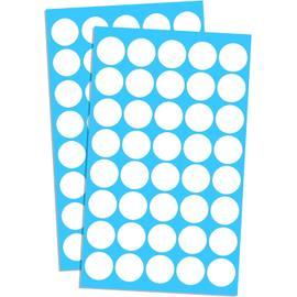 3000 pièces amovible Code couleur Point Rond Autocollant Rouleaux Adhésif  Cercle Point Autocollant Étiquette 500 Pièces / Rouleau, 1 pouce (bleu