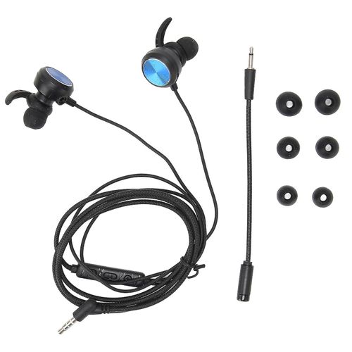 Écouteurs de jeu de 3,5 mm à réduction de bruit stéréo Écouteurs de jeu filaires avec micro réglable détachable pour Xbox One Phone PC
