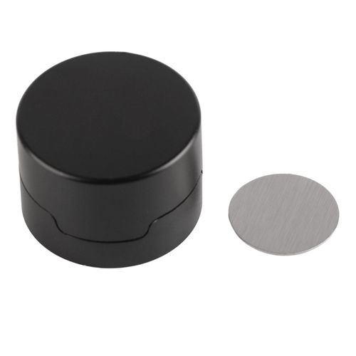 Billard Craie Cas Rond En Alliage D¿Aluminium Cue Chalk Box Titulaire Noir Pour Pool Cue Sports Accessoires