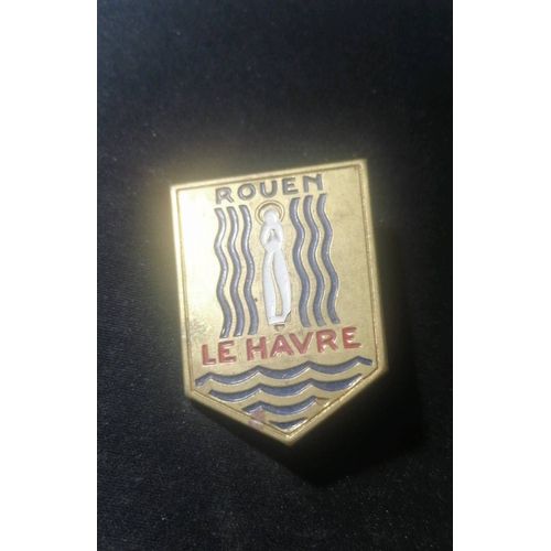 Ancien Badge De La Ville De Rouen Et Du Havre