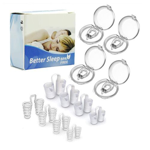 Mini Nez Clip Ensemble Silicone Magnétique Anti Ronflement Clip Ronflement Solution Outils Pour Nuit Sommeil 