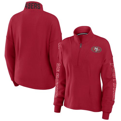 San Francisco 49ers Wear By Erin Andrews Pull Demi-Zip - Femme