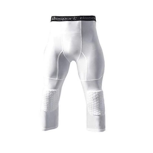 Leggings De Basket-Ball Avec Genouillère Pour Hommes 3/4 Pantalon De Compression Pantalon De Sport Multi-Voies