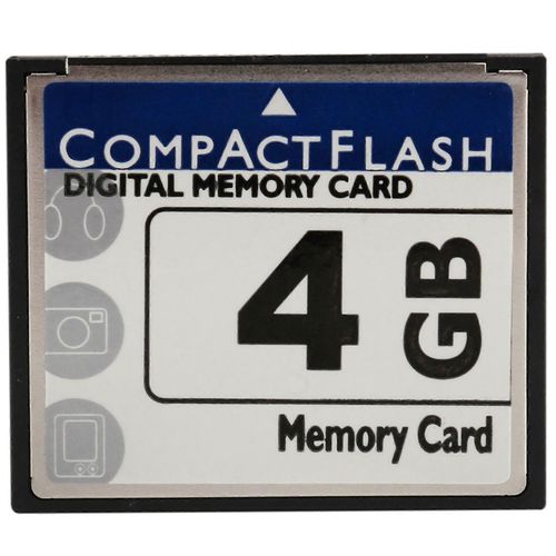 Carte mémoire Compact Flash professionnelle de 4 Go (blanc et bleu)