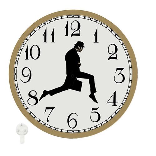Promenades horloge, Silly Walk horloge murale, une horloge murale intéressante pour chambre à coucher cuisine salon, roman