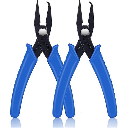2 pièces pince à bijoux, outils de fabrication de bijoux pince à anneau fendu et pince à sertir de perles de bijoux