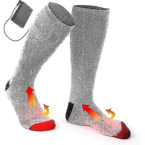 Chaussettes Chauffantes Électriques D'hiver Pour Hommes Et Femmes, Chaussettes Thermiques À Piles, Chaussettes D'hiver Chauffantes En Coton Pour Le Sport, Le Camping, La Randonnée