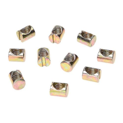 Lot de 10 boulons cylindriques M8 à goujon fendu pour meubles, compatibles avec les lits, les berceaux et les chaises