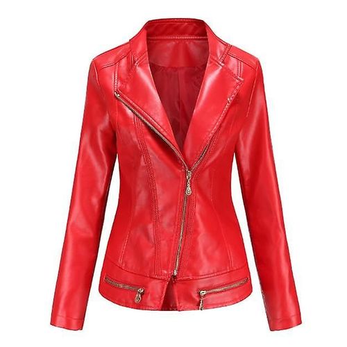 Nouvelle Veste Fine En Cuir Synthétique Pour Femme, Printemps Et Automne, Petite Taille, Taille S À 4xl, 4 Couleurs Au Choix