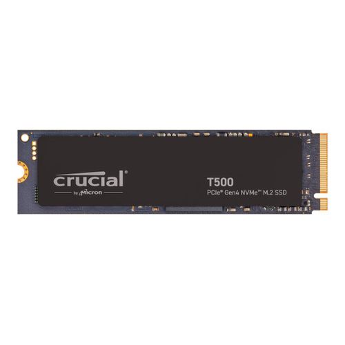 Crucial T500 - SSD - 1 To - interne - PCIe 4.0 (NVMe) - dissipateur de chaleur intégré