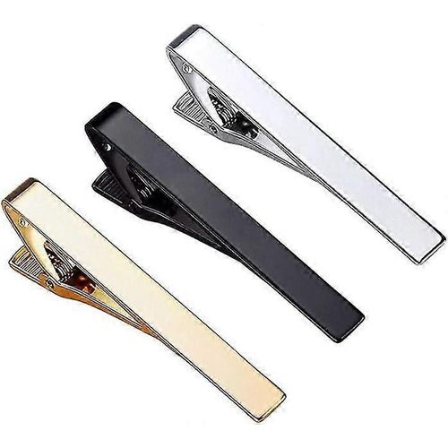 Lot De 3 Pinces À Cravate Compatibles Avec Les Styles Longs Pour Hommes