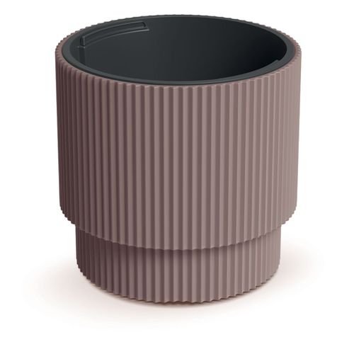 Pot De Fleur 30 X 29 Cm - Pot Plante 17l Avec Pot Intérieur De 10l - Cache Pot En Plastique - Pour L¿Intérieur Et L¿Extérieur - Rose