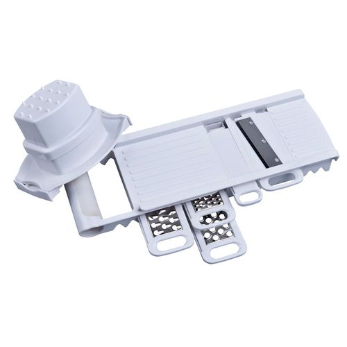 Alpina Râpe Multifonction Éplucheur Et Ensemble De Râpes - Lame En Acier Inoxydable - Blanc