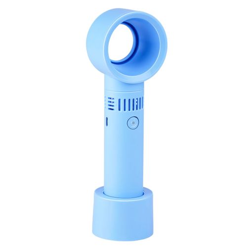 Lifetime Air Ventilateur Portable Sans Pales ¿ Ventilateur à 3 Vitesses USB Rechargeable ¿ Ventilateurs Compacts et Silencieux pour Bureau ou Chambre ¿ Mini Ventilateur Léger et Pratique ¿ Bleu