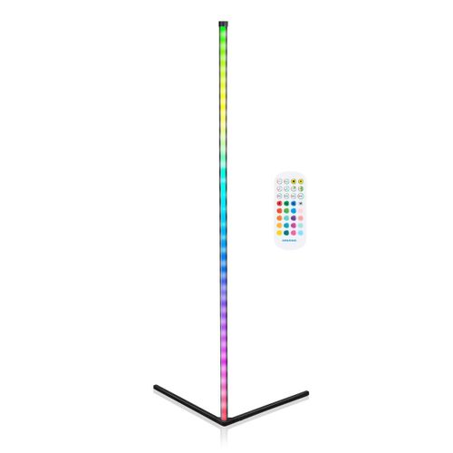 Grundig Lampadaire Led Rgb - Barre Led Multicolore Avec Télécommande Et Capteur Musical - 140 Cm