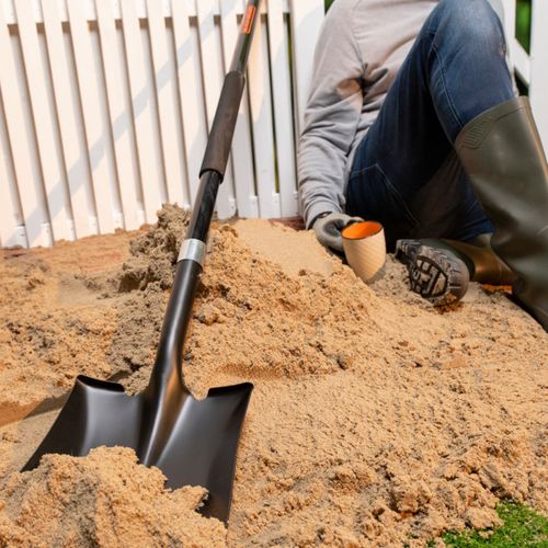BLACK+DECKER Pelle Plate avec Tête Carrée 149 cm - Fibres de Verre Robustes et Légères - Noir