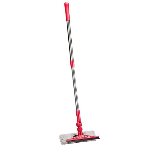 Dirt Devil Raclette Vitre 2 en 1 avec Manche Télescopique 89 x 25,5 x 9,5 cm - Nettoyeur de Vitres Extensible
