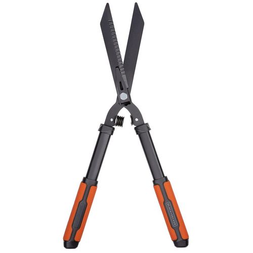 BLACK+DECKER Cisaille de Jardin Lames Acier Dentelées 61 CM Noir/Orange