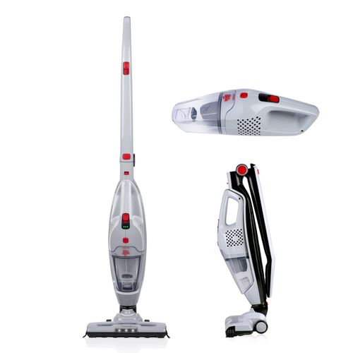 Dirt Devil Aspirateur Balai Sans Fil 2en-1 - DD9007 - 105W - Aspirateur à Main - Sur Pied/Mur - Autonomie 38 Min - Sans Sac - Gris