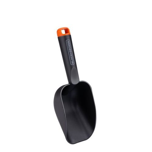 BLACK+DECKER Pelle de Jardin Forme Ronde Fond Profond 28,5 CM Noir
