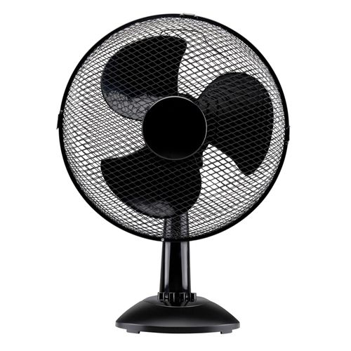 Lifetime Air Ventilateur de Table 35W Ventilateur sur Pied - Rafraichisseur d'Air avec Poignée, 3 Vitesses et Fonction Inclinable - Silencieux 65dB - Noir