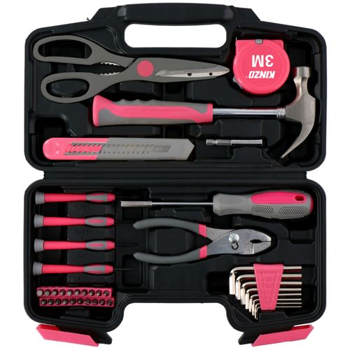 Kinzo Tool Kit 39 Pieces Pour usage domestique - Rose