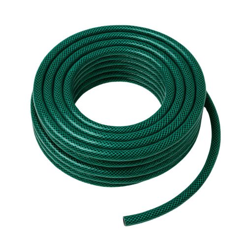 Kinzo Kit de tuyaux d¿arrosage 30 mètres - Tuyau d¿eau 14mm (1/2") max. 6Bar - avec 3 raccords et 1 pièce de pulvérisation - Convient pour arroseur de jardin - Vert