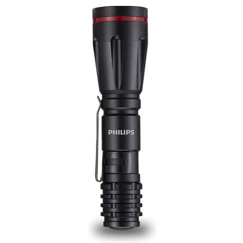 Philips Lampe de Poche SFL1001P/10 LED, 160 Lumens, 2 AA Piles Incluses, Étanchéité IPX4