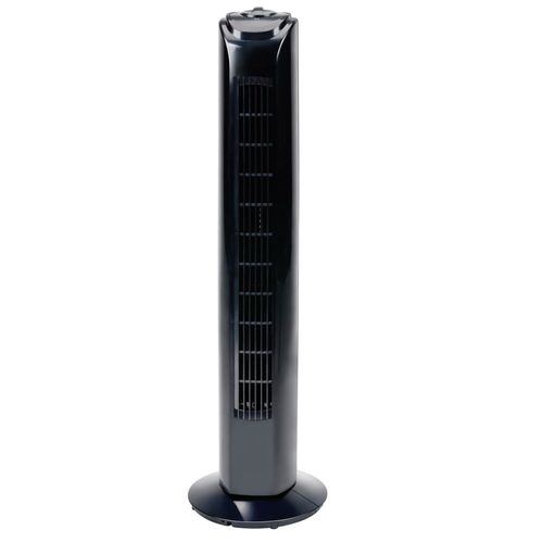 Lifetime Air Ventilateur Colonne avec 3 Vitesses - Ventilateur sur Pied 54 dB - Parfait pour Chambre et Bureau - Câble d'Alimentation 1,5 m - 81 x 67 cm - Noir