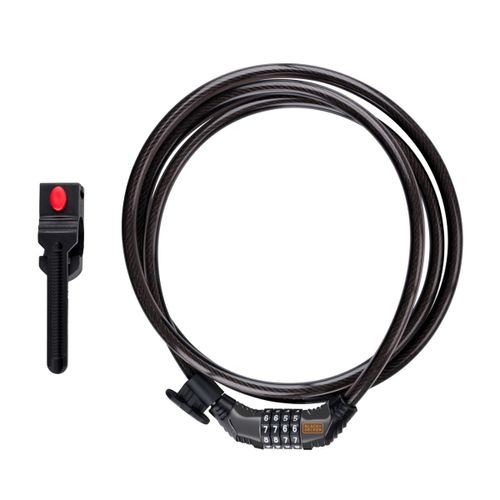Black+Decker Cadenas À Code Bxchbl7008 Pour Vélo, Moto Et Scooter - Code À 4 Chiffres - Noir