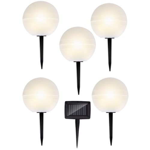Grundig Lampes Pour Extérieur Avec Prise - Led - Recharge Solaire - Blanc