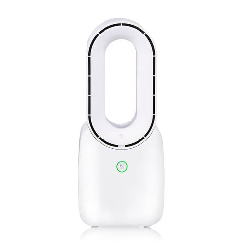 Lifetime Air Ventilateur Sans Pale Ventilateur Silencieux Rechargeable par USB - Ventilateur de Bureau Compact - Blanc